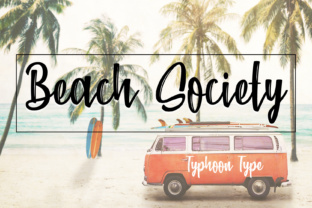 Beach Society: A Brush Stroke Font for Laid-Back, Stylish Design