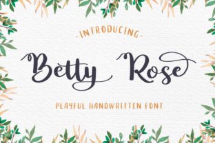 Betty Rose: A Handwritten Script That Brings Character to Digital Design