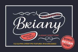 Briany: A Stylish Script Font for Timeless Design