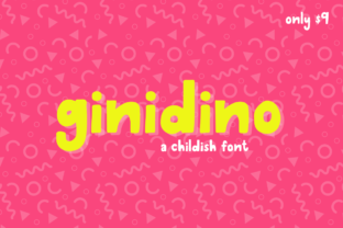 Ginidino: A Quirky, Child-Themed Typeface for Creative Workflows