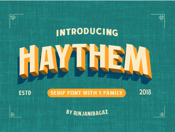 Haythem: A Stylish Serif Font for Authentic Creative Projects