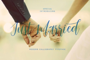 Just Married Script: A Stylish Choice for Elegant Designs