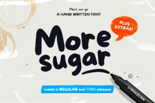 More Sugar: A Handwritten Font That Brings Joy to Design