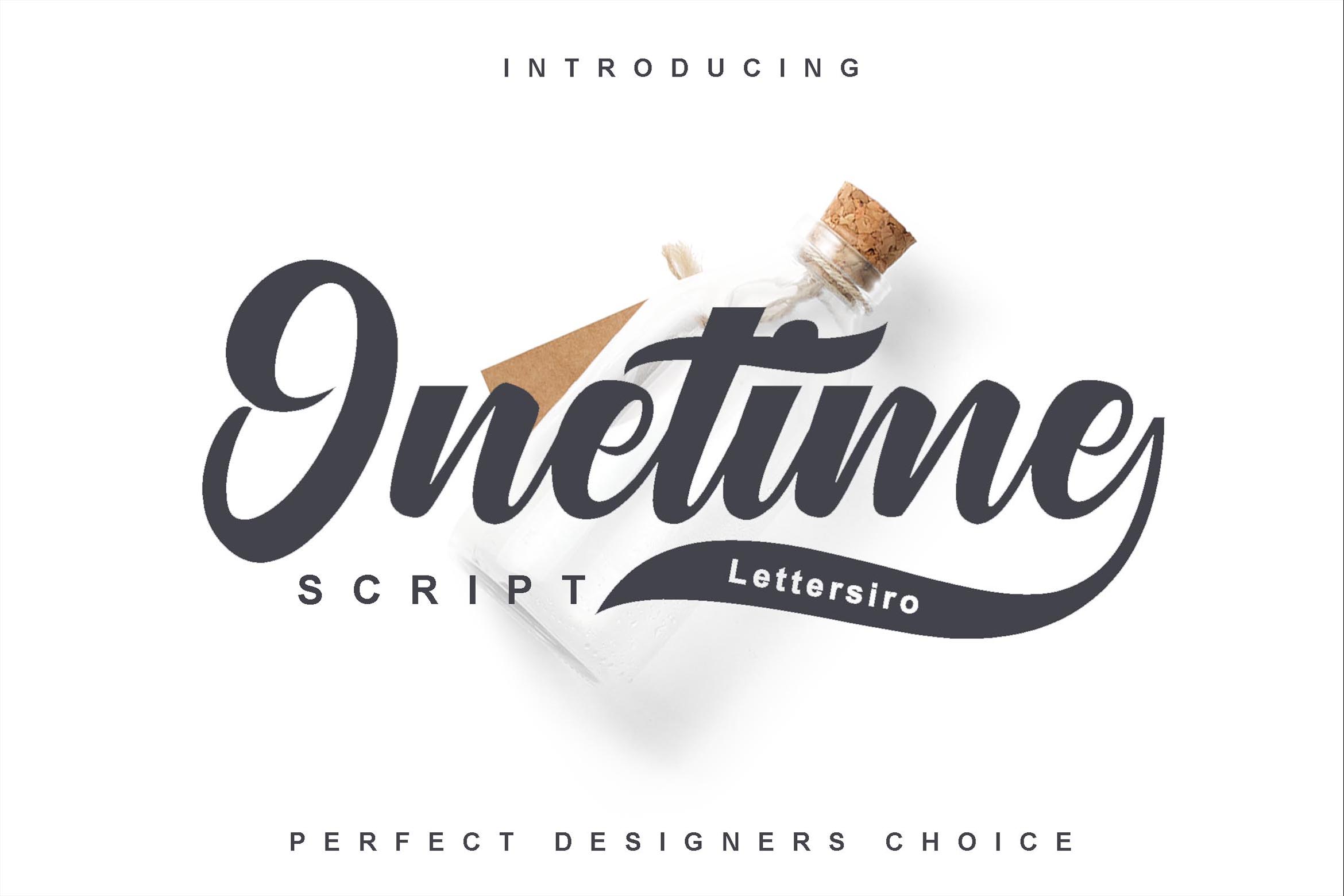 Onetime: A Handwritten Script for Elegant Designs
