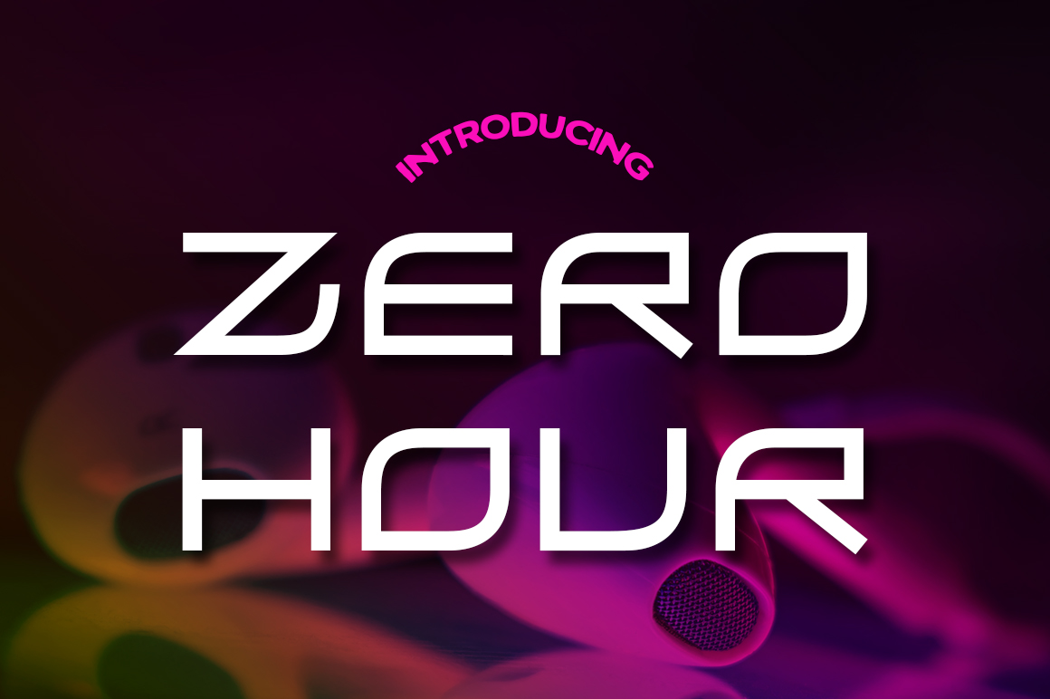 Zero Hour: A Bold Digital Font for Techno-Themed Displays
